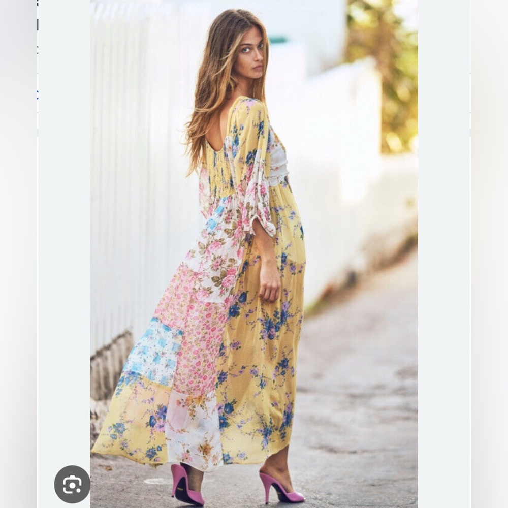 Loveshackfancy Roslyn Dress in Picnic Patchwork Size 2.